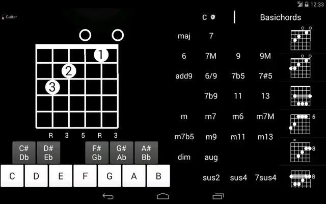 Basichords android App screenshot 3